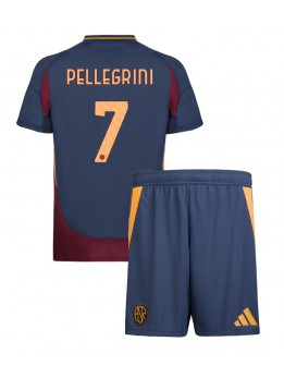 AS Roma Lorenzo Pellegrini #7 Replika Tredje Kläder Barn 2024-25 Kortärmad (+ byxor)